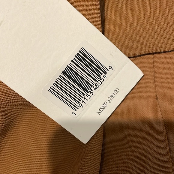 NWT Jason Wu Essential Pleated Suit Pants in tan/camel size medium - Picture 5 of 8